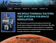 Tablet Screenshot of diversifiedvacuum.com